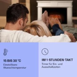 Kamini FXL 2G Elektrischer Kamin Kamineinsatz 1800 W LED-3D-Flammenillusion -Garten Store 10038365 de 0004 logo