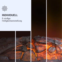 Kamini FXL 2G Elektrischer Kamin Kamineinsatz 1800 W LED-3D-Flammenillusion -Garten Store 10038365 de 0005 logo