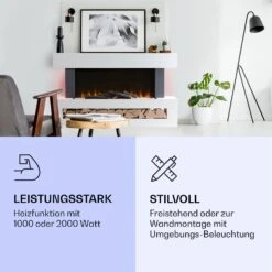 Studio Light & Fire 3 Smart Kamin 1000/2000W MDF WiFi-Steuerung -Garten Store 10038383 de 0003 logo