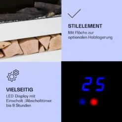 Studio Light & Fire 3 Smart Kamin 1000/2000W MDF WiFi-Steuerung -Garten Store 10038383 de 0004 logo