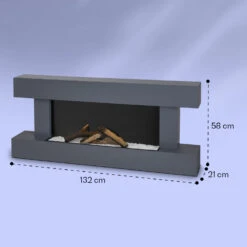 Studio Light & Fire 1 Smart Kamin 1000/2000W MDF WiFi-Steuerung -Garten Store 10038386 yy 0007 logo