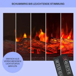 Studio Light & Fire 2 Smart Kamin 1000/2000W MDF WiFi-Steuerung -Garten Store 10038388 de 0008 usp