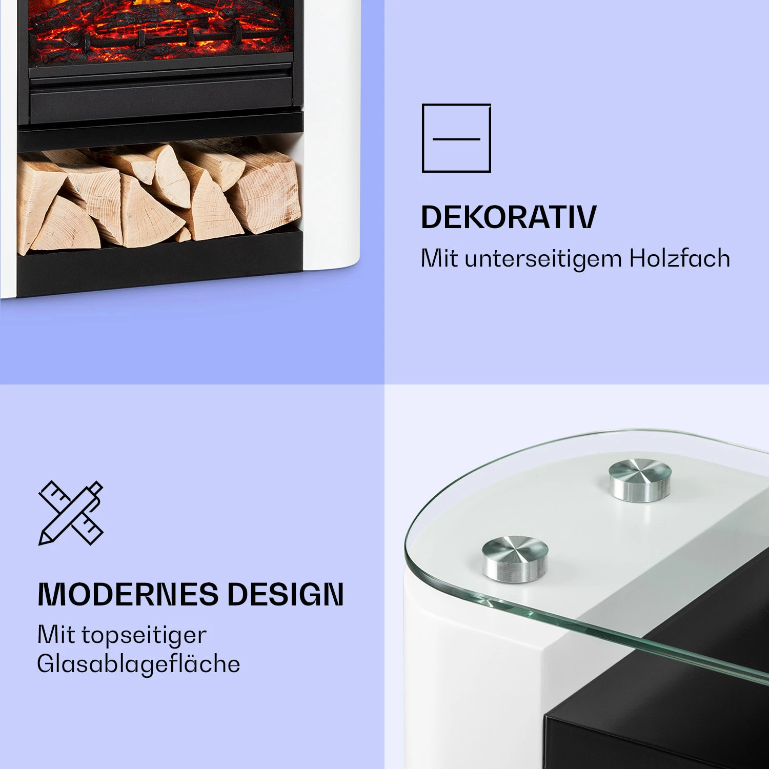 Studio 5 Arc Elektrokamin 1800 W LED-Flammen Heizlüfter Fernbedienung 5 Studio 5 Arc Elektrokamin 1800 W LED-Flammen Heizlüfter Fernbedienung – Bild 5