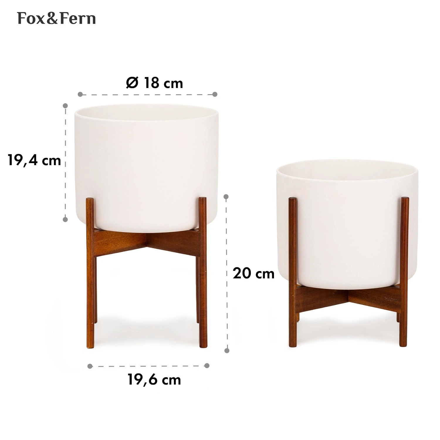 Thorn Blumentopf Mit Ständer 50er Jahre Stil 2 Größen 6 Thorn Blumentopf Mit Ständer 50er Jahre Stil 2 Größen – Bild 6