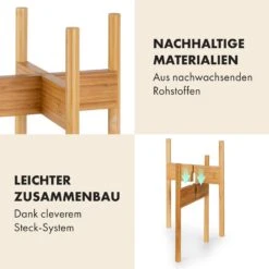 Zeist Pflanzenhalter 2 Höhen Kombinierbar Steck-Design Naturbelassen -Garten Store 10038456 de 0004 usp