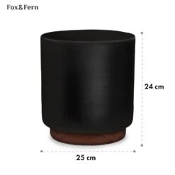 Enspijk Blumentöpfe Walnussholz Polystone Handgemacht 2 Größen -Garten Store 10038463 yy 0005 usp