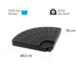 Limousin Sonnenschirmständer-Gewichte 72 Kg Leergewichte 4er-Set -Garten Store 10038525 de 0008 logo
