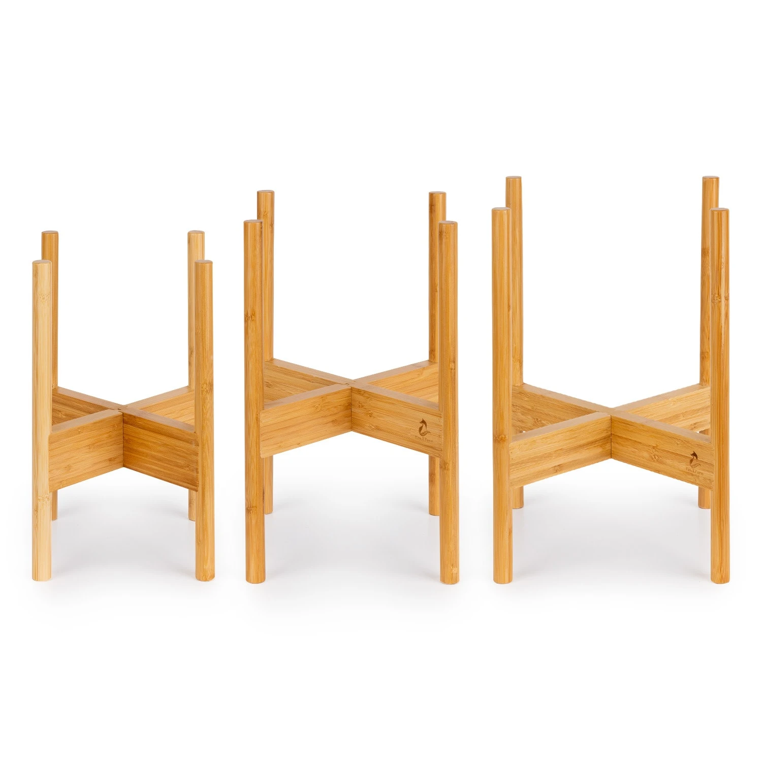 Zeist Pflanzenhalter 3er-Set 2 Höhen Kombinierbar Steck-Design Naturbelassen 1 Zeist Pflanzenhalter 3er-Set 2 Höhen Kombinierbar Steck-Design Naturbelassen