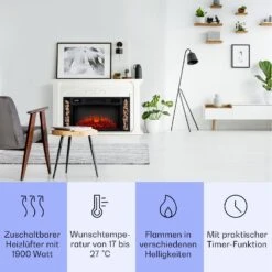 Saint Helens Elektrokamin 1900 W LED-Technik Fernbedienung -Garten Store 10038615 de 0003 usp