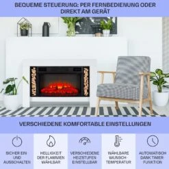 Studio Loft 2 Elektrokamin 1900 W LED-Technik Fernbedienung -Garten Store 10038617 de 0006 usp