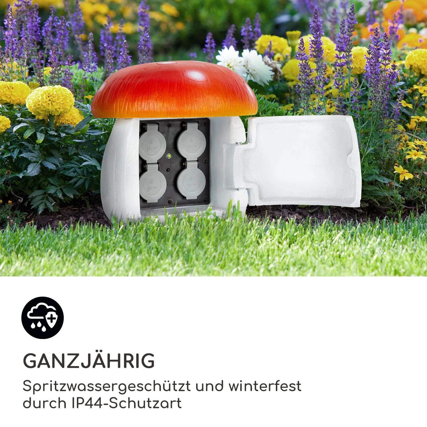 Power Mushroom Smart Gartensteckdose WiFi-Steuerung 3680 Watt IP44 3 Power Mushroom Smart Gartensteckdose WiFi-Steuerung 3680 Watt IP44 – Bild 3