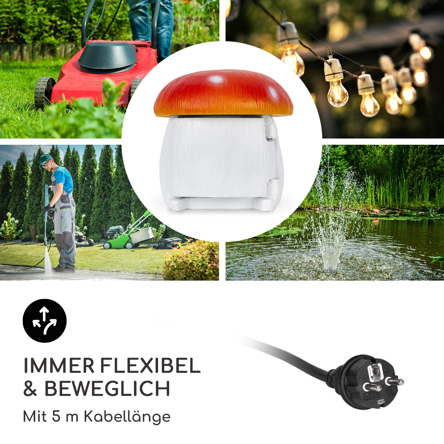 Power Mushroom Smart Gartensteckdose WiFi-Steuerung 3680 Watt IP44 5 Power Mushroom Smart Gartensteckdose WiFi-Steuerung 3680 Watt IP44 – Bild 5