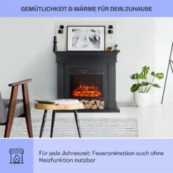 Las Pilas Elektrokamin Heizlüfter 900/1800W Wochentimer Fernbedienung -Garten Store 10038630 de 0004 usp