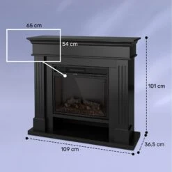 Las Pilas Elektrokamin Heizlüfter 900/1800W Wochentimer Fernbedienung -Garten Store 10038630 yy 0008 dimensions