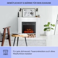 Loloru Elektrokamin Heizlüfter 900/1800W Wochentimer Fernbedienung -Garten Store 10038631 de 0004 usp