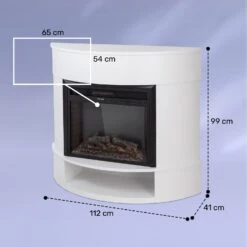 Loloru Elektrokamin Heizlüfter 900/1800W Wochentimer Fernbedienung -Garten Store 10038631 yy 0008 dimensions