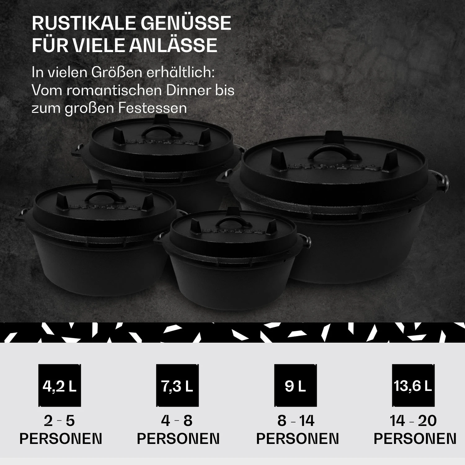 Guernsey Premium Dutch Oven 6.0 BBQ-Topf Gusseisen Größe M / 6 Qt 6 Guernsey Premium Dutch Oven 6.0 BBQ-Topf Gusseisen Größe M / 6 Qt – Bild 6
