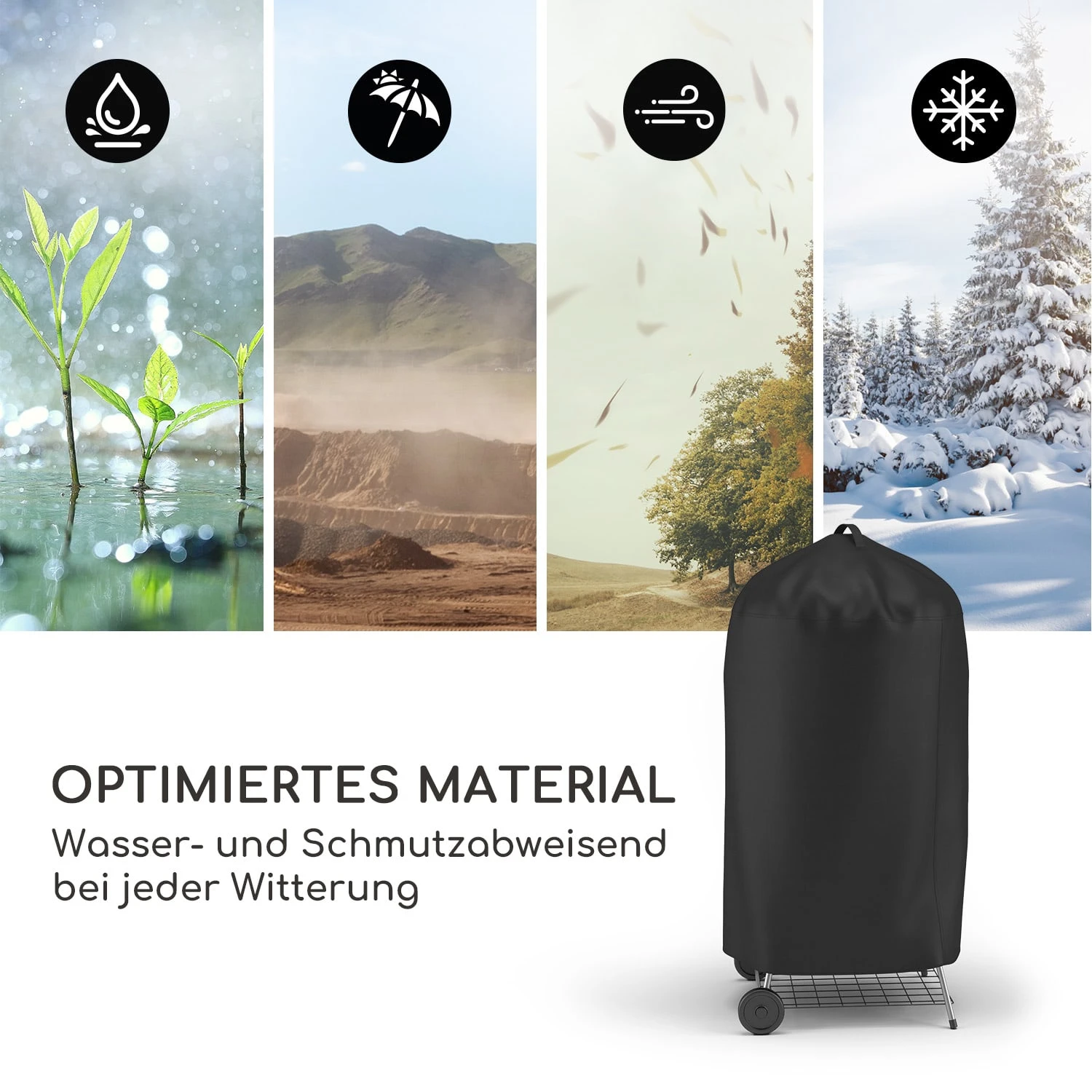 Grillguard Schutzhülle Kugelgrill Ø 70 Cm UV-beständig Haltegriff 4 Grillguard Schutzhülle Kugelgrill Ø 70 Cm UV-beständig Haltegriff – Bild 4