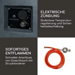 Pilos Gas-Feuerstelle 40.000BTU/13kW Abdeckung Edelstahlbrenner -Garten Store 10039400 de 0005 logo