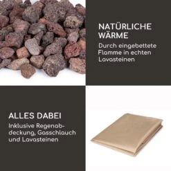 Pilos Gas-Feuerstelle 40.000BTU/13kW Abdeckung Edelstahlbrenner -Garten Store 10039400 de 0006 logo