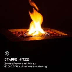 Isaris Gas-Feuerstelle 40.000BTU/13kW Abdeckung Edelstahlbrenner 9 Isaris Gas-Feuerstelle 40.000BTU/13kW Abdeckung Edelstahlbrenner -Garten Store 10039402 de 0003 logo