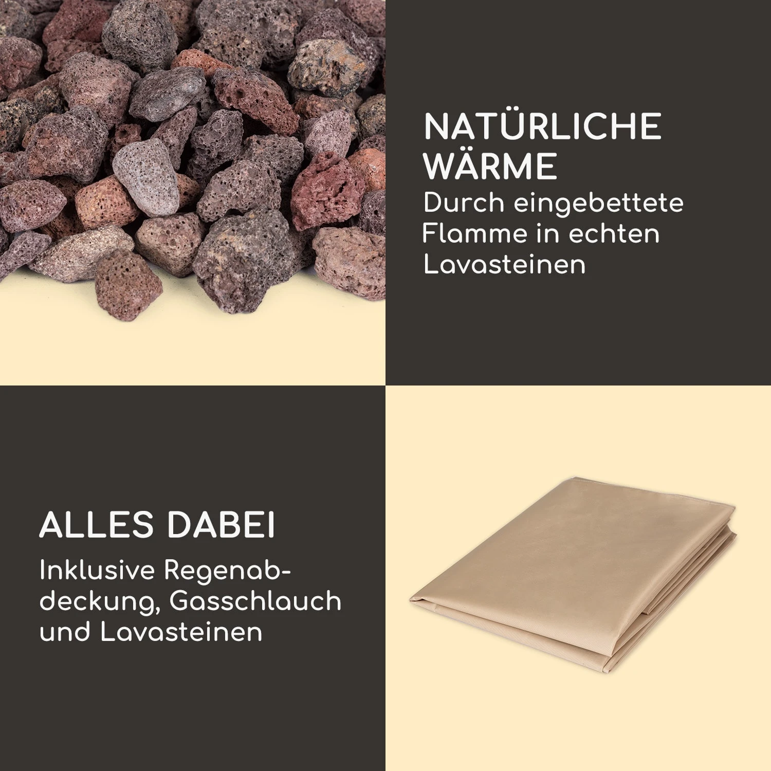 Isaris Gas-Feuerstelle 40.000BTU/13kW Abdeckung Edelstahlbrenner 6 Isaris Gas-Feuerstelle 40.000BTU/13kW Abdeckung Edelstahlbrenner – Bild 6