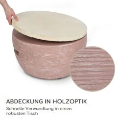 Vitina Gas-Feuerstelle 40.000BTU/13kW Abdeckung Edelstahlbrenner 10 Vitina Gas-Feuerstelle 40.000BTU/13kW Abdeckung Edelstahlbrenner -Garten Store 10039404 de 0004 logo