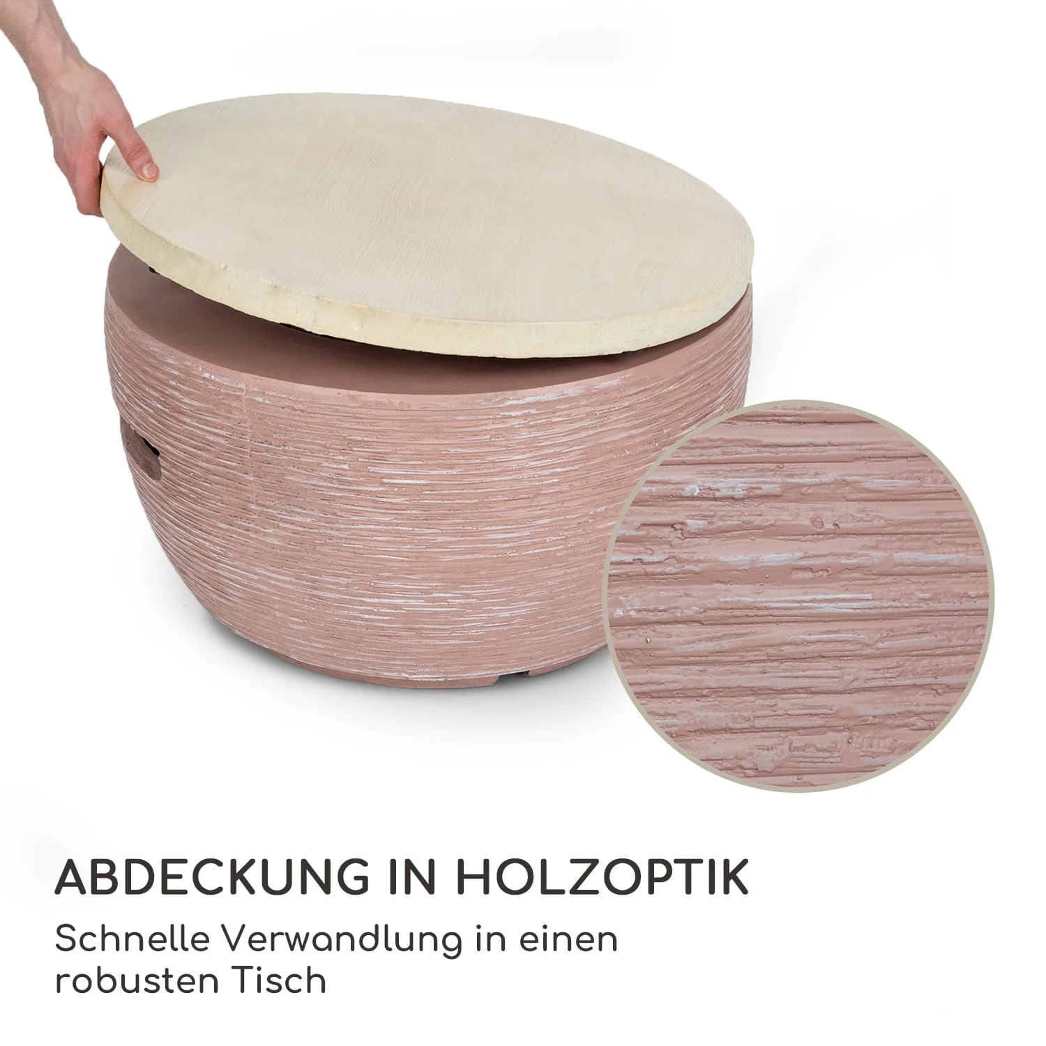 Vitina Gas-Feuerstelle 40.000BTU/13kW Abdeckung Edelstahlbrenner 4 Vitina Gas-Feuerstelle 40.000BTU/13kW Abdeckung Edelstahlbrenner – Bild 4