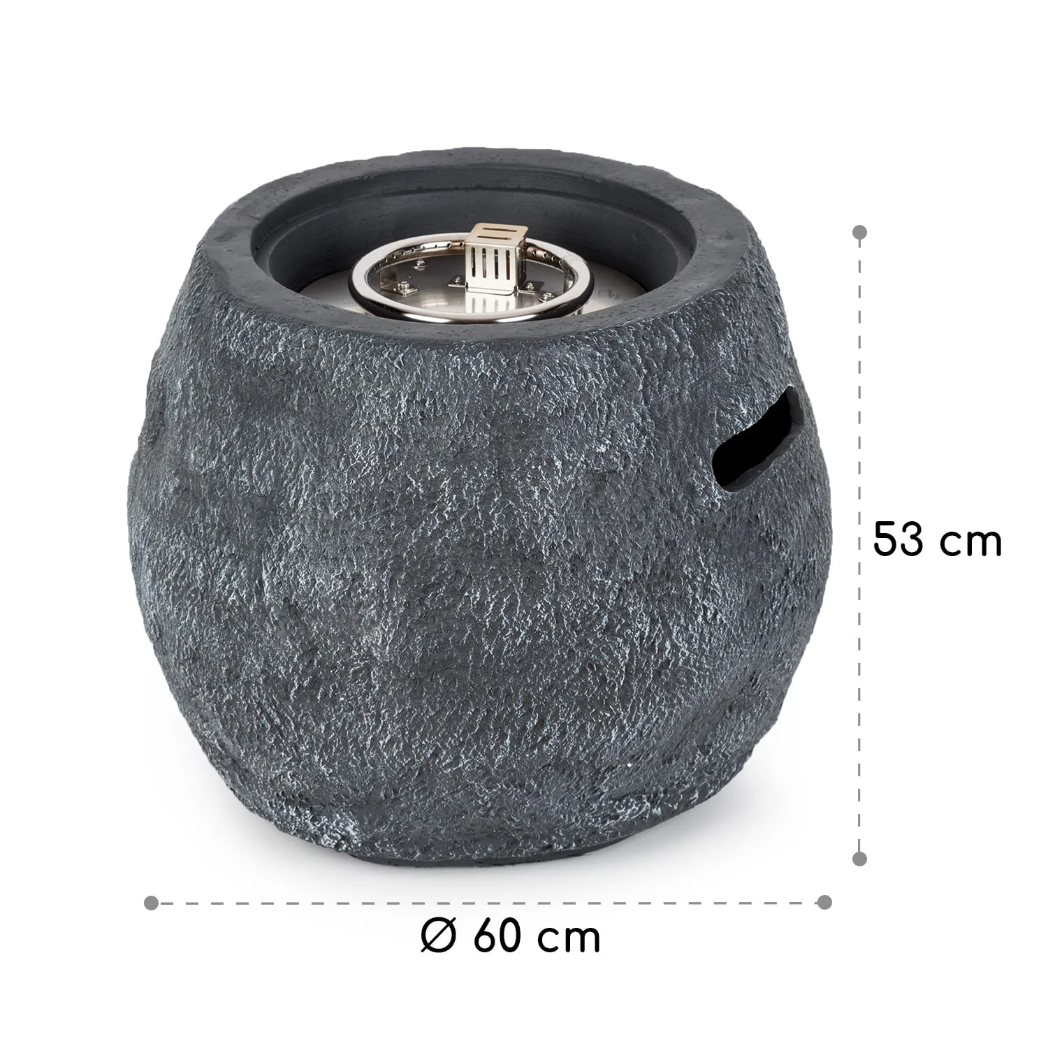 Andros Gas-Feuerstelle 40.000BTU/13kW Deckel Edelstahlbrenner 7 Andros Gas-Feuerstelle 40.000BTU/13kW Deckel Edelstahlbrenner – Bild 7