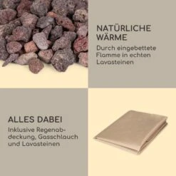 Corinth Gas-Feuerstelle 40.000BTU/13kW Abdeckung Edelstahlbrenner 14 Corinth Gas-Feuerstelle 40.000BTU/13kW Abdeckung Edelstahlbrenner -Garten Store 10039407 de 0007 logo