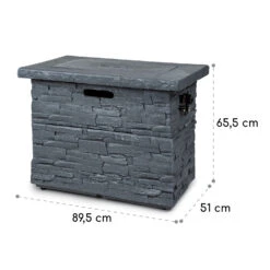 Anafi Gas-Feuerstelle 40.000BTU/13kW Abdeckung Edelstahlbrenner 15 Anafi Gas-Feuerstelle 40.000BTU/13kW Abdeckung Edelstahlbrenner -Garten Store 10039410 yy 0008 logo