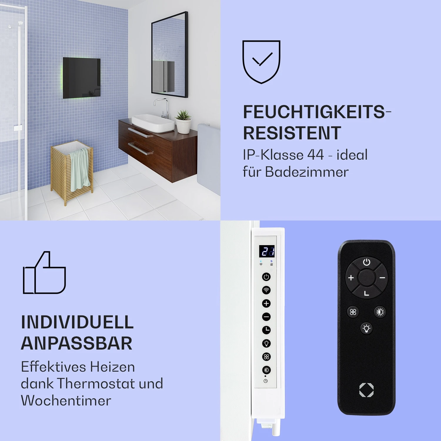 Mojave 500 Smart 2-in-1 Heizgerät Infrarot Konvektor 60x60cm 500W RGB-Licht 6 Mojave 500 Smart 2-in-1 Heizgerät Infrarot Konvektor 60x60cm 500W RGB-Licht – Bild 6