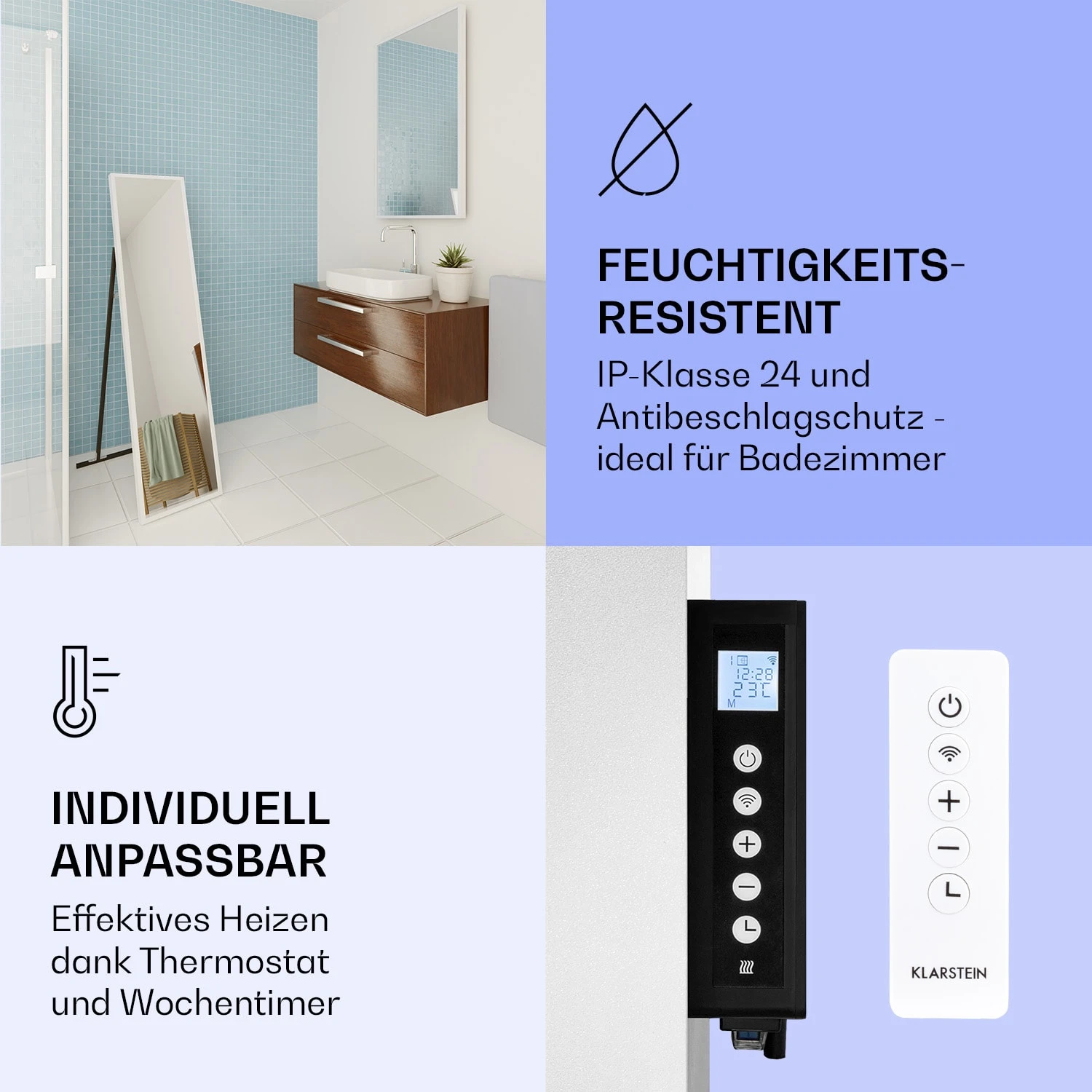 La Palma 900 Smart Infrarotstrahler Konvektor 40x160cm 900W Spiegel Standfuß 7 La Palma 900 Smart Infrarotstrahler Konvektor 40x160cm 900W Spiegel Standfuß – Bild 7