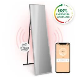 La Palma 900 Smart Infrarotstrahler Konvektor 40x160cm 900W Spiegel Standfuß