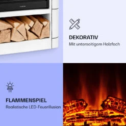 Dukono Elektrokamin 1800 W LED-Flammen Heizlüfter Timer Holzfach 10 Dukono Elektrokamin 1800 W LED-Flammen Heizlüfter Timer Holzfach -Garten Store 10039851 de 0003 logo