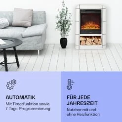 Dukono Elektrokamin 1800 W LED-Flammen Heizlüfter Timer Holzfach 13 Dukono Elektrokamin 1800 W LED-Flammen Heizlüfter Timer Holzfach -Garten Store 10039851 de 0006 logo