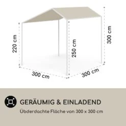 Blumfeldt La Rochelle Gazebo Schrägdach UV 50+ Aluminium Polyester 8 Blumfeldt La Rochelle Gazebo Schrägdach UV 50+ Aluminium Polyester -Garten Store 10040099 de 0004 logo