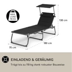 Amalfi Sonnenliege 70 X 37 X 200 Cm Sonnenblende 5-stufige Rückenlehne Stahlrohr Witterungsbeständig 9 Amalfi Sonnenliege 70 X 37 X 200 Cm Sonnenblende 5-stufige Rückenlehne Stahlrohr Witterungsbeständig -Garten Store 10040101 de 0004 logo