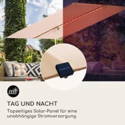 Blumfeldt Bayonne Sonnenschirm 130 X 180 Cm Polyester UV 50 Solar LED -Garten Store 10040103 de 0006 logo