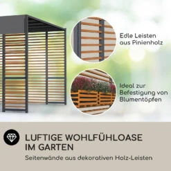 Valence Gazebo 3x3 M UV50+ Wasserabweisend LED-Solar-Beleuchtung Solar-Panel 8 Valence Gazebo 3x3 M UV50+ Wasserabweisend LED-Solar-Beleuchtung Solar-Panel -Garten Store 10040112 de 0003 logo