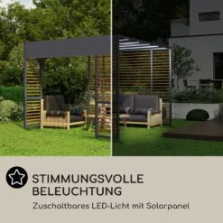 Valence Gazebo 3x3 M UV50+ Wasserabweisend LED-Solar-Beleuchtung Solar-Panel 9 Valence Gazebo 3x3 M UV50+ Wasserabweisend LED-Solar-Beleuchtung Solar-Panel -Garten Store 10040112 de 0004 logo