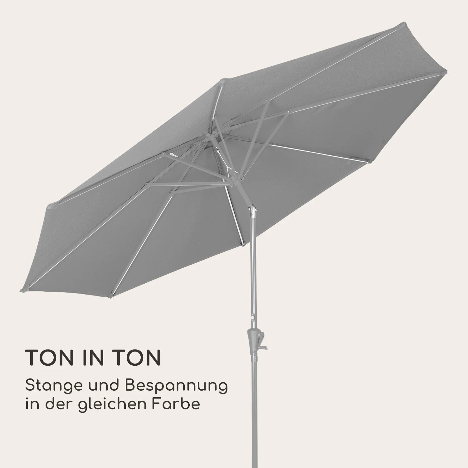 Blumfeldt Calais Sonnenschirm LED Aluminium-Rahmen Polyester-Bespannung UV 50 8 Blumfeldt Calais Sonnenschirm LED Aluminium-Rahmen Polyester-Bespannung UV 50 – Bild 8