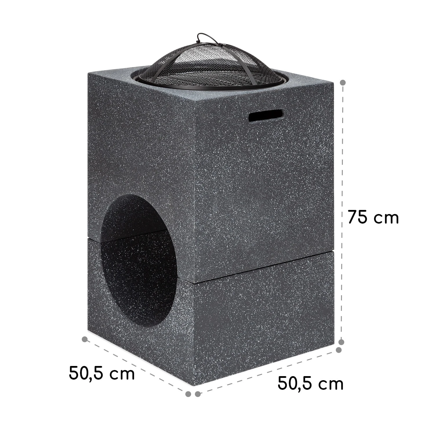 Blumfeldt Monolith Feuerschale Mit Grill MGO & Stahlschale Inkl. Funkenschutz 7 Blumfeldt Monolith Feuerschale Mit Grill MGO & Stahlschale Inkl. Funkenschutz – Bild 7