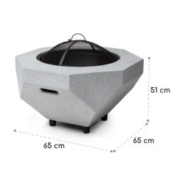 Blumfeldt Diamond Feuerschale Mit Grill MGO & Stahlschale Inkl. Funkenschutz 13 Blumfeldt Diamond Feuerschale Mit Grill MGO & Stahlschale Inkl. Funkenschutz -Garten Store 10040241 yy 0007 dimensions