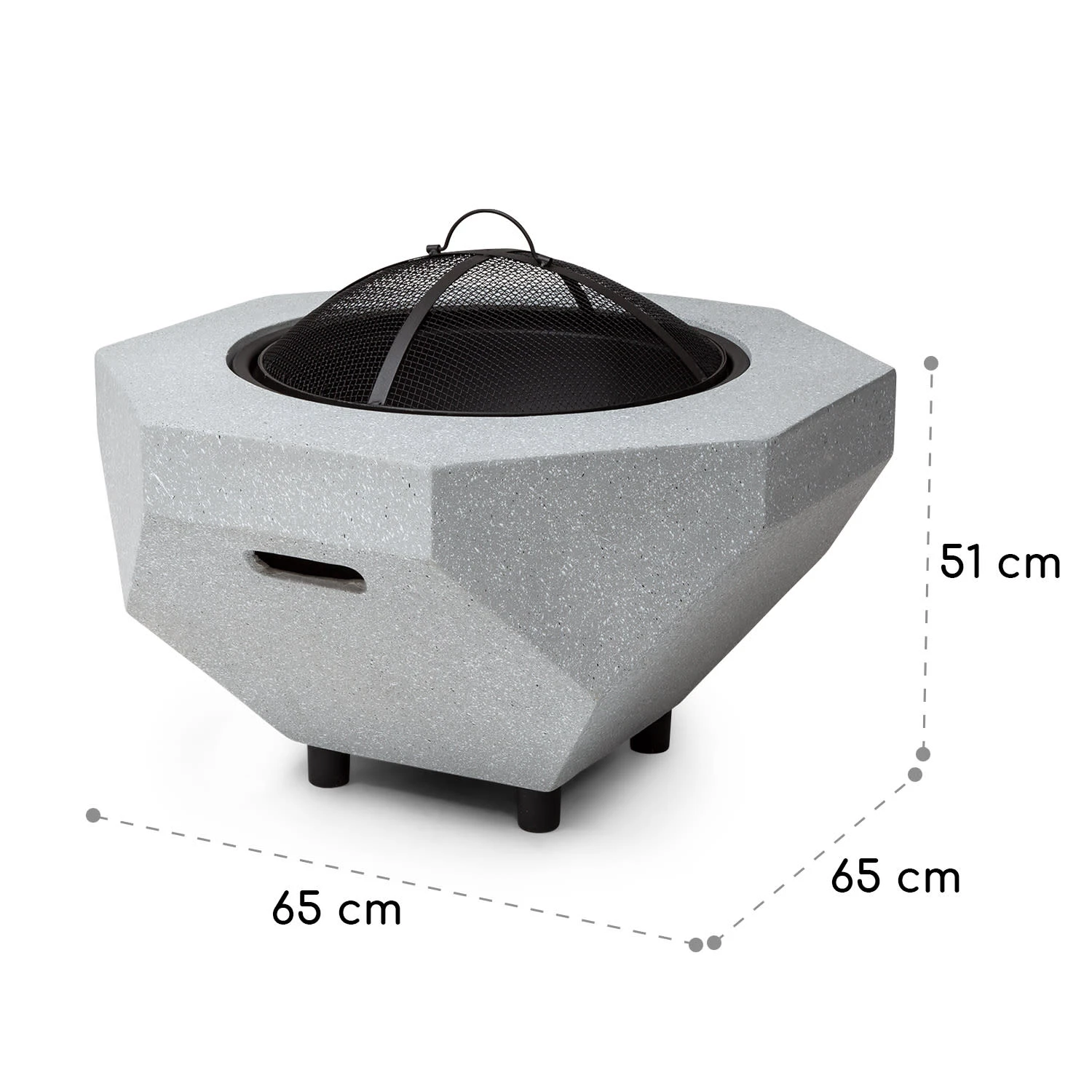 Blumfeldt Diamond Feuerschale Mit Grill MGO & Stahlschale Inkl. Funkenschutz 7 Blumfeldt Diamond Feuerschale Mit Grill MGO & Stahlschale Inkl. Funkenschutz – Bild 7