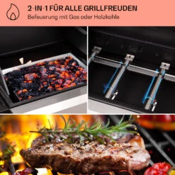 Kingsville 4.1 Kombigrill Gas + Kohle 13,7 KW 4+1 Brenner 10 Kingsville 4.1 Kombigrill Gas + Kohle 13,7 KW 4+1 Brenner -Garten Store 10040271 de 0003 usp