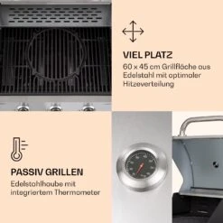 Lucifer 3 Gasgrill 3 X 3,6 KW Brenner 60x45cm Grill Edelstahl Mobil 11 Lucifer 3 Gasgrill 3 X 3,6 KW Brenner 60x45cm Grill Edelstahl Mobil -Garten Store 10040280 de 0004 logo