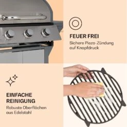 Lucifer 3 Gasgrill 3 X 3,6 KW Brenner 60x45cm Grill Edelstahl Mobil 14 Lucifer 3 Gasgrill 3 X 3,6 KW Brenner 60x45cm Grill Edelstahl Mobil -Garten Store 10040280 de 0007 logo