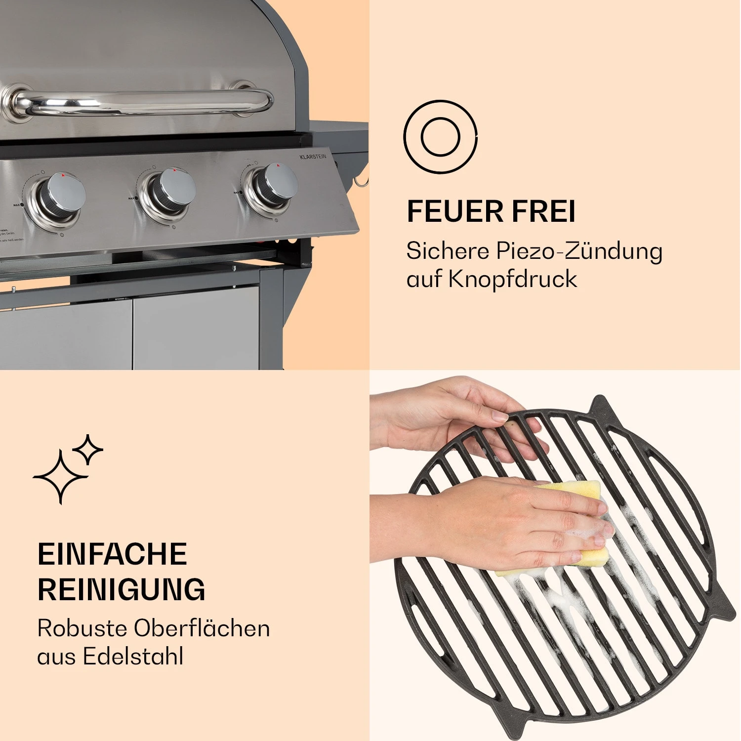 Lucifer 3 Gasgrill 3 X 3,6 KW Brenner 60x45cm Grill Edelstahl Mobil 7 Lucifer 3 Gasgrill 3 X 3,6 KW Brenner 60x45cm Grill Edelstahl Mobil – Bild 7