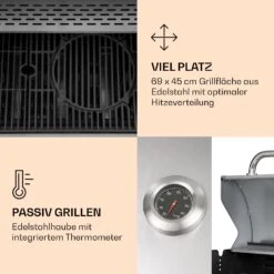 Lucifer 4 Gasgrill 4 X 3,6 KW Brenner 69x45cm Grill Edelstahl Mobil 11 Lucifer 4 Gasgrill 4 X 3,6 KW Brenner 69x45cm Grill Edelstahl Mobil -Garten Store 10040281 de 0004 logo